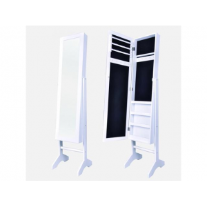 Grab Jewelry Cabinet Armoire Mirror Stand Rings Necklaces  For $54.99 At Newegg.com