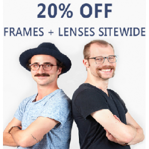 Get 20% Off on Frames + Lenses Sitewide Only At Eyebuydirect.com