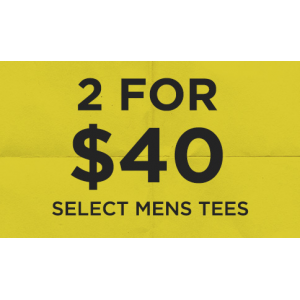 Buy 2 For $40 Select Men's Tees Only At JimmyJazz.com
