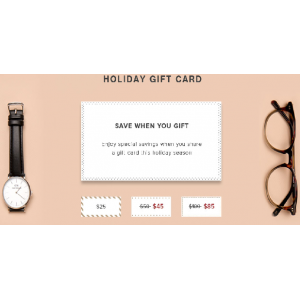 Holiday Gift Card : Save When You Give Gift Only At Eyebuydirect.com