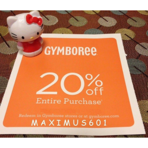 Gymboree 20% Off Entire Purchase Only At Ebay.com