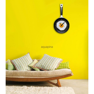 Grab Unique Egg Frying Pan Clock Cutlery Kitchen Wall Clock For $11.98 At Ebay.com