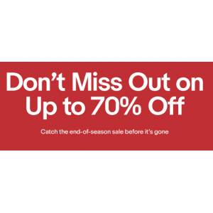 Don't Miss Out on Up to 70% off Fashion At Ebay.com