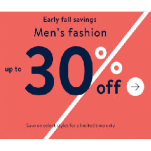 Upto 30% Off on Men's Fashion Only At Walmart