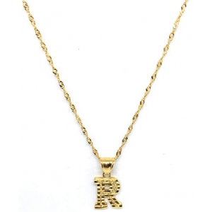 Buy  R INITIAL CHAIN ALPHABET PENDANT 18 NECKLACE $15 At Amazon