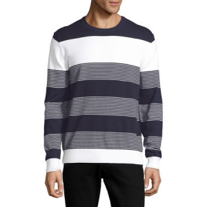 Black Brown 1826 Striped Ribbed Sweater $23.60 At Walmart