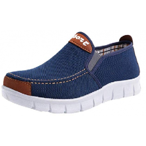 Fashion Men Soft Sole Flat Heel Canvas Casual Cloth Shoes $6.56  At Amazon