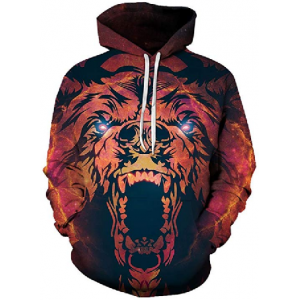 Hoodies Unisex Bear Animal Printed 3D Fashion Sweatshirt Pullover Fashion Causual Tracksuits $29.99 At Amazon