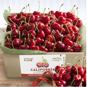 California Bing Cherries Gift Box 2.5 lbs $35.95.