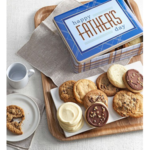 Father's Day Gift Tin Assorted Cookies at $34.99.