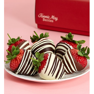 Full Half Dozen Decadent Chocolate Covered Strawberries at $29.99..