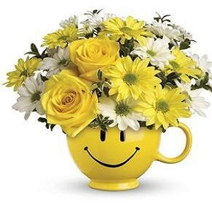 Teleflora's Be Happy Bouquet - Deluxe $38.66.