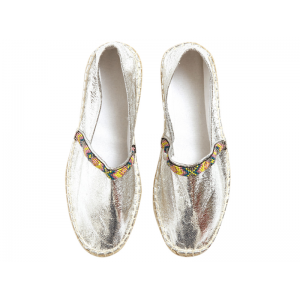 Silver Espadrilles at $59.