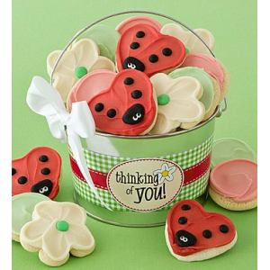 Thinking of You Frosted Cookie Pail at $36.99.