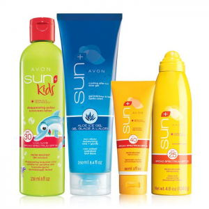 Avon Sun+ 4-Piece Set at $25.00.