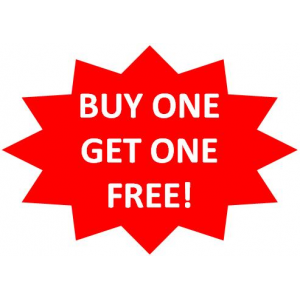 Buy one get one free