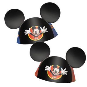 Mickey Mouse Party Hats (8 Pack) At $3.99