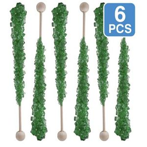 Green Watermelon Rock Crystal Candy Sticks (6 Pack) At $5.99