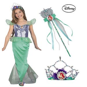 Ariel Little Mermaid Standard Child Complete Costume Kit - Small At $28.99