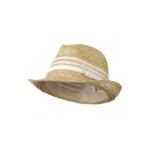 Wheat Braid Fedora Hat with Band at $17.49.