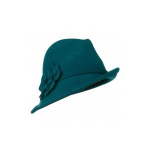 Women's Wool Slanted Fedora at $43.49.