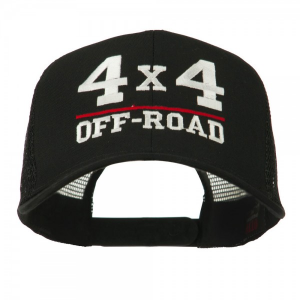 4 x 4 Off Road Embroidered Mesh Back Cap - Black at $16.49.