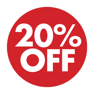 20% OFF DISCOUNT APPLIED TO ENTIRE SITE