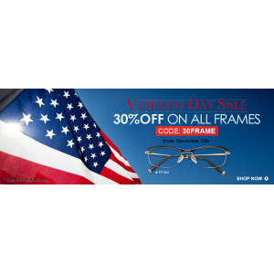 Veterans Day Sale : Flat 30% Off on All Frames