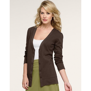 Women's Hanes Signature Stretch Cotton Cardigan At $14.99