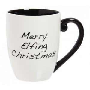 MERRY ELFING CHRISTMAS BLACK INK CUP O'JOE At $19.99