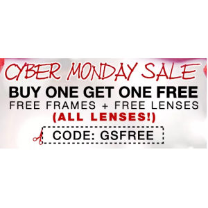 Cyber Monday Sale : Buy 1 Get 1 Free on Frames & Lenses