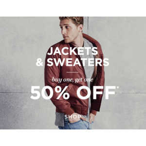 Buy 1 Get 1 Free & Get Flat 50% Off on Jackets & Sweaters