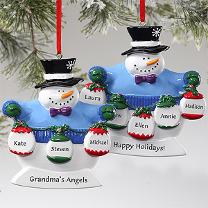 Frosty Family Personalized Ornaments At  $11.15