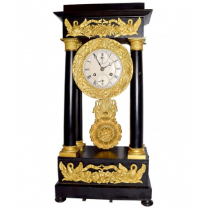 Rare 1700s French Portico Calendar Music Box Clock At Rs. $17800.00