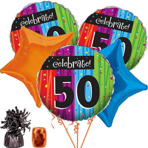 Milestone Celebrations 50th Balloon Kit At $14.99