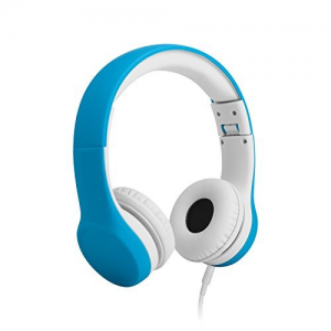 Get LilGadgets Connect+ Volume Limited Wired Headphones with SharePort for Children (Blue) At  $23.95