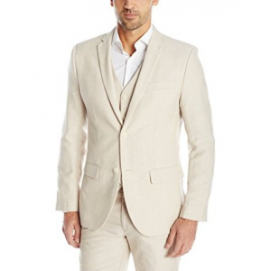 Buy Perry Ellis Men's Slim Fit Linen Poly Jacket At $175