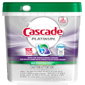 Buy Cascade Platinum Actionpacs, Fresh Scent, 65 Count At $17.49