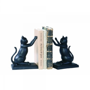 Grab Creative Co-Op Black Cast Iron Cat Bookends At $44.45