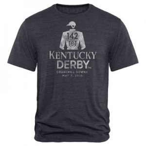 Men's Navy Kentucky Derby 142 Vintage Post Tri-Blend T-Shirt At $29.99