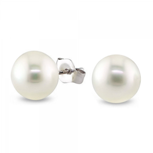 7-8mm White Freshwater Cultured Pearl Stud Earrings At $7.99