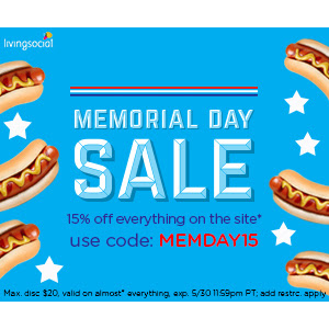 Memorial Day Sale : Get Extra 15% off sitewide