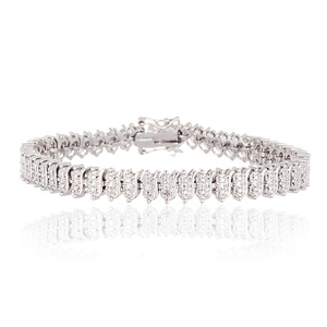 Grab Diamond Accent Tennis Bracelet At $10