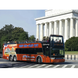 2 Tickets for the Hop-On Hop-Off DC Bus Tour $ 29.79