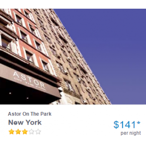 New York : Astor On The Park Just At $140.12