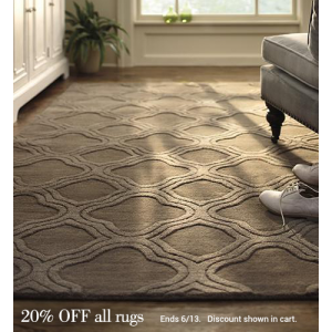 Flat 20% Off on All Rugs