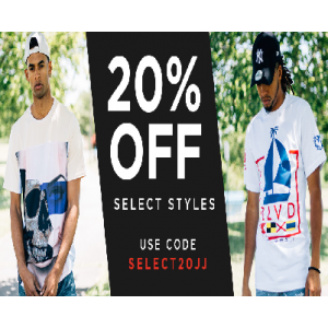 Flat 20% Off on Men's Clothing (Jimmy Jazz)