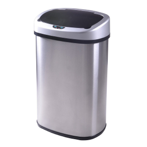 New 13-Gallon Touch-Free Sensor Automatic Stainless-Steel Trash Can Kitchen 50R At $34.99 (Ebay)