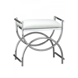 Buy Curve Chrome Vanity Bench At $129 (Home Decorators)