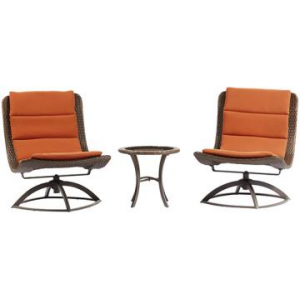 EMILIA 3-PIECE SWIVEL LOUNGE CHAIR SET At $319.00